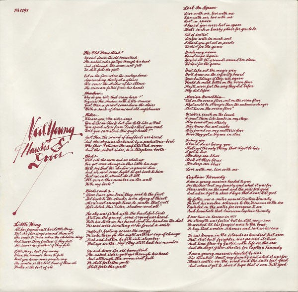 Neil Young - Hawks & Doves - LP