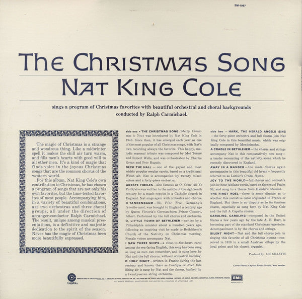 Nat King Cole - The Christmas Song - LP