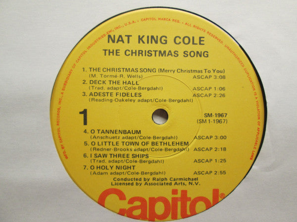 Nat King Cole - The Christmas Song - LP