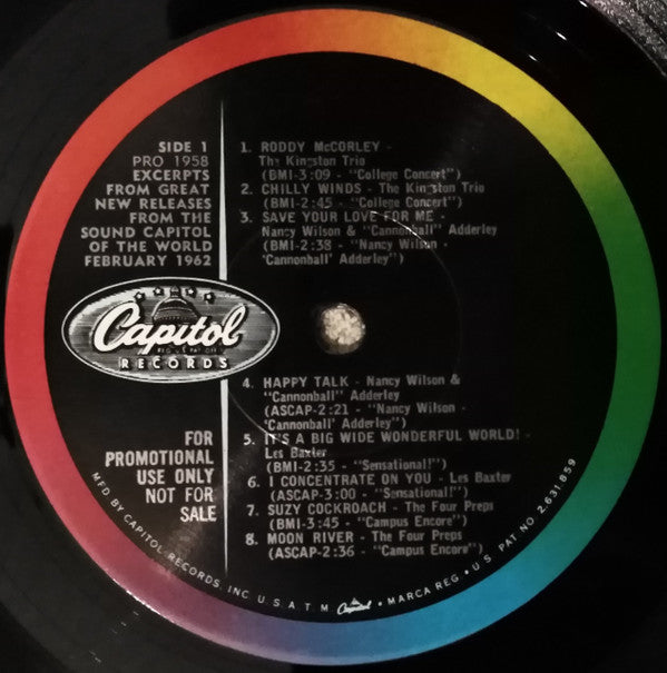Various - Great New Releases From The Sound Capitol Of The World - February 1962 - LP