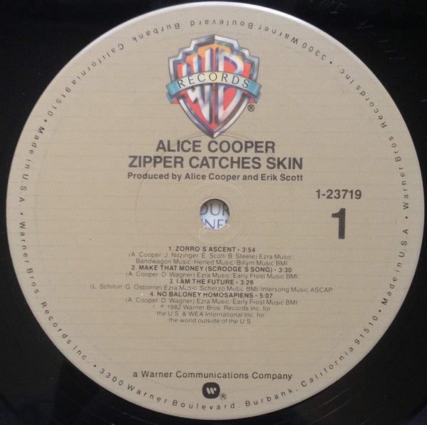 Alice Cooper (2) - Zipper Catches Skin - LP