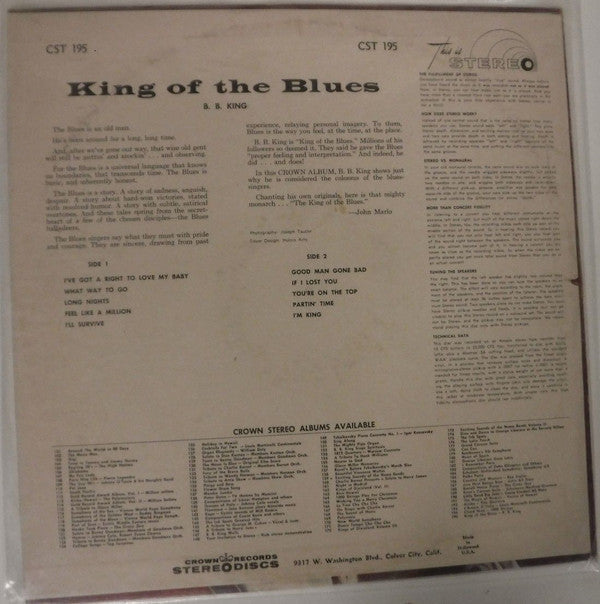 B.B. King - King Of The Blues - LP