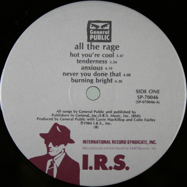 General Public - ...All The Rage - LP