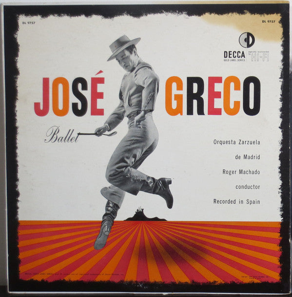 José Greco, Orquestra Zarzuela De Madrid - Ballet - LP