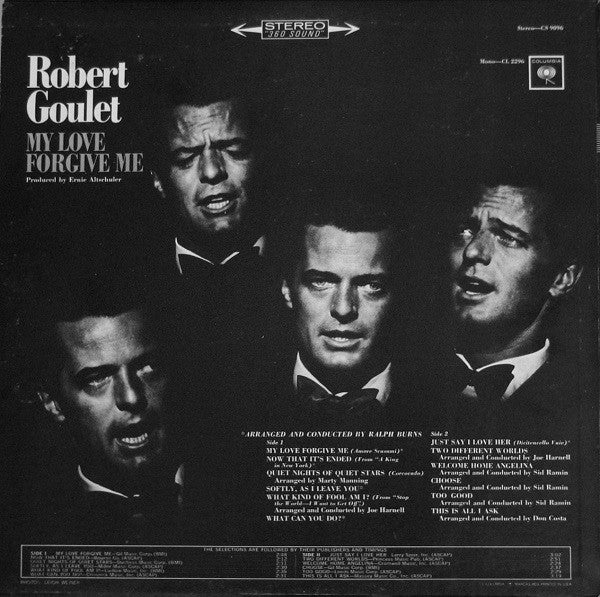 Robert Goulet - My Love Forgive Me - LP
