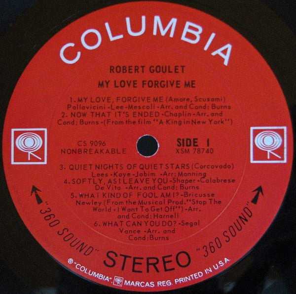 Robert Goulet - My Love Forgive Me - LP