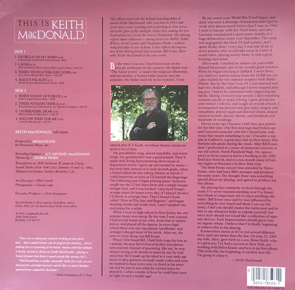 Keith MacDonald - This Is Keith MacDonald - LP