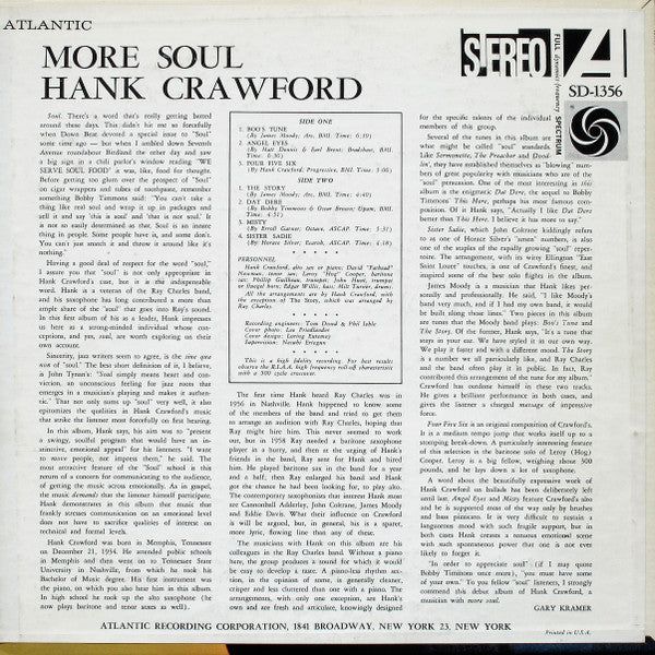 Hank Crawford - More Soul - LP