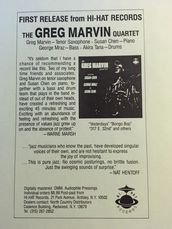 Greg Marvin - I'll Get By - LP