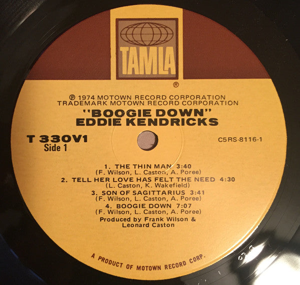 Eddie Kendricks - Boogie Down - LP