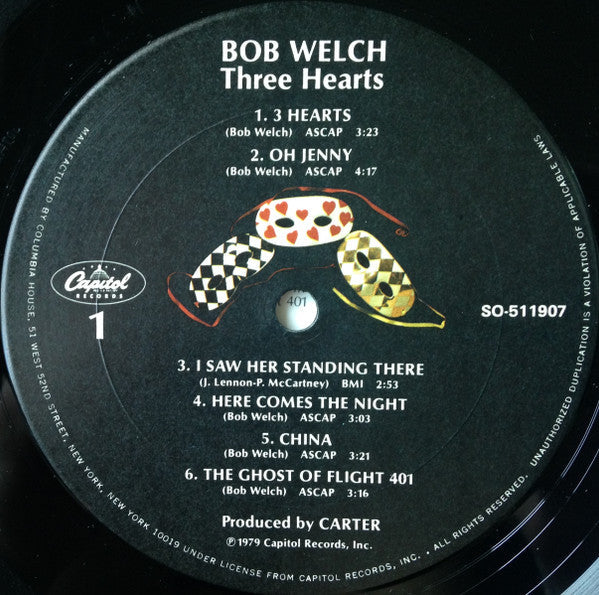 Bob Welch - Three Hearts - LP