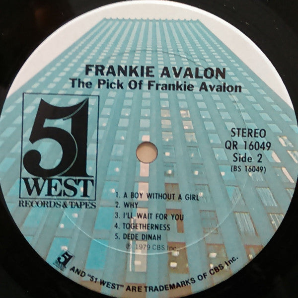 Frankie Avalon - The Pick Of... Frankie Avalon - LP