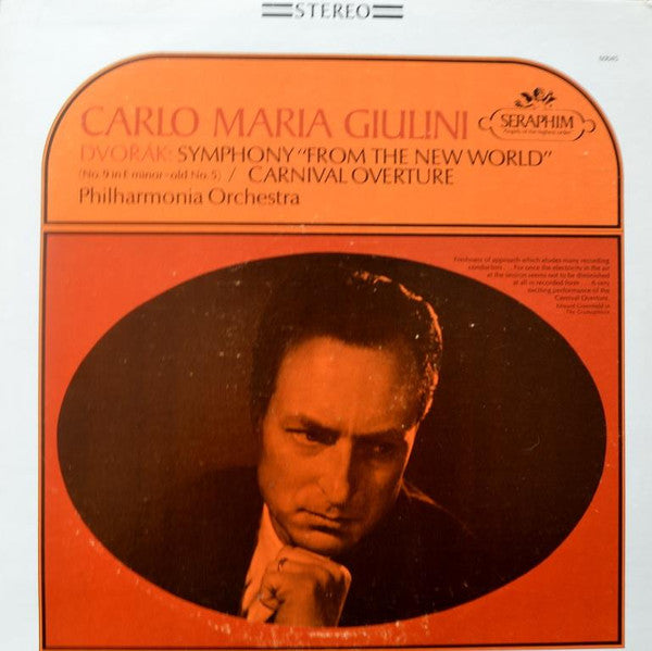 Carlo Maria Giulini, Dvořák*, Philharmonia Orchestra - Symphony "From The New World" (No. 9 In E Minor - Old No. 5) / Carnival Overture - LP