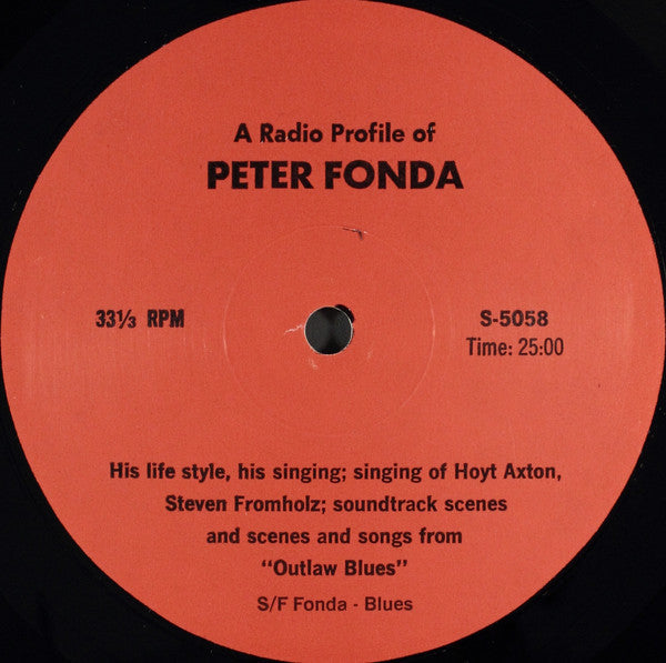 Peter Fonda - A Radio Profile Of Peter Fonda - LP