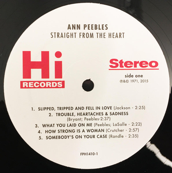 Ann Peebles - Straight From The Heart - LP