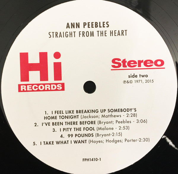 Ann Peebles - Straight From The Heart - LP