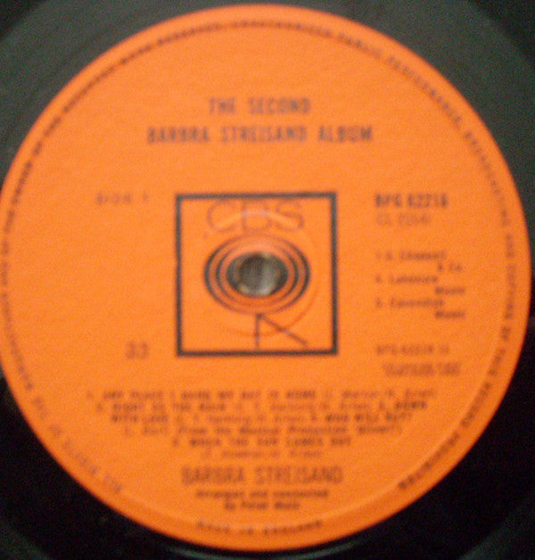 Barbra Streisand - The Second Barbra Streisand Album - LP