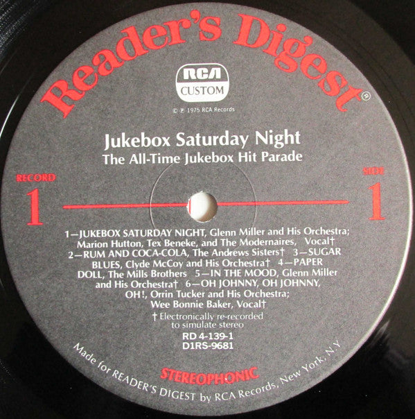 Various - Jukebox Saturday Night. 96 Great Jukebox Hits - LP