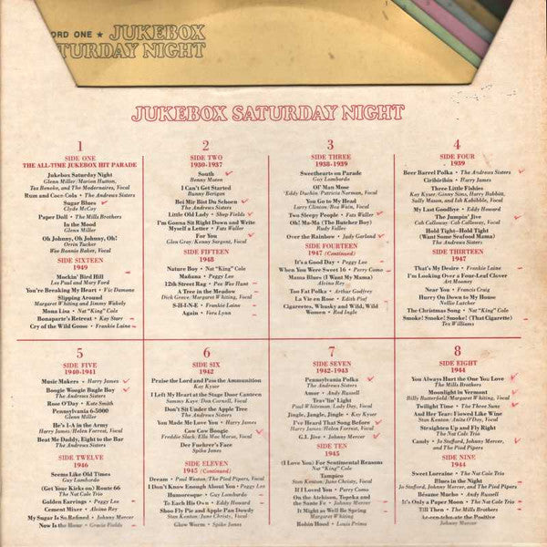Various - Jukebox Saturday Night. 96 Great Jukebox Hits - LP