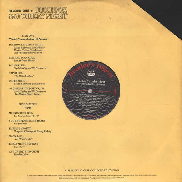 Various - Jukebox Saturday Night. 96 Great Jukebox Hits - LP