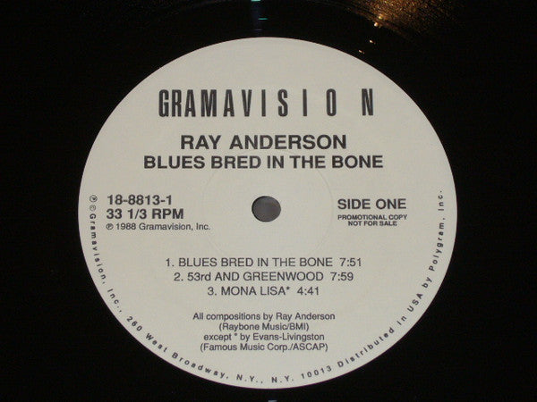Ray Anderson - Blues Bred In The Bone - LP