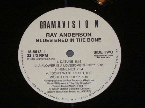 Ray Anderson - Blues Bred In The Bone - LP