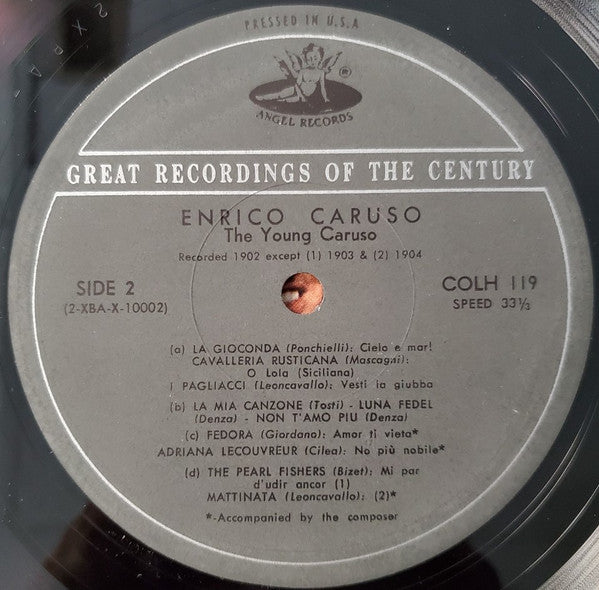 Enrico Caruso - The Young Caruso - LP