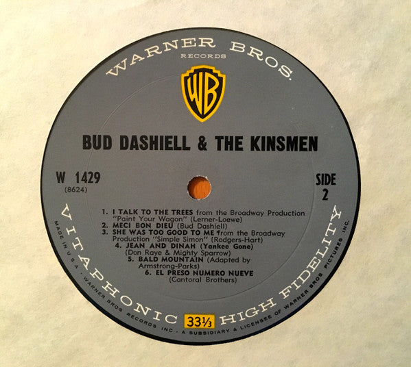 Bud Dashiell & The Kinsmen - Bud Dashiell & The Kinsmen - LP