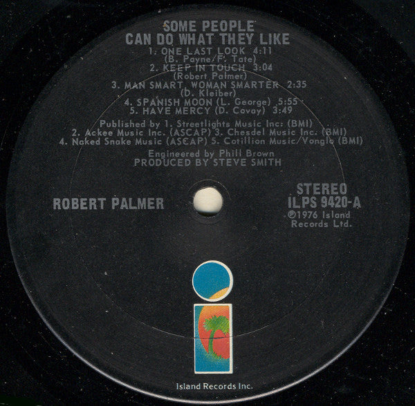 Robert Palmer - Some People Can Do What They Like - LP