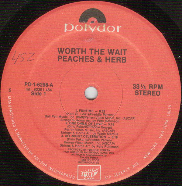 Peaches & Herb - Worth The Wait - LP