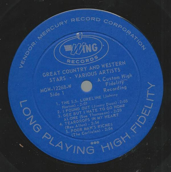 Various - Great Country & Western Stars - LP
