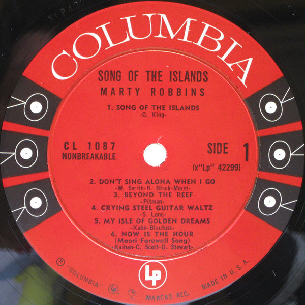 Marty Robbins - Song Of The Islands - LP