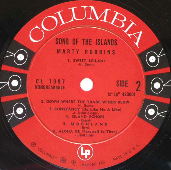 Marty Robbins - Song Of The Islands - LP