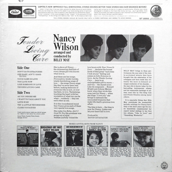 Nancy Wilson - Tender Loving Care - LP