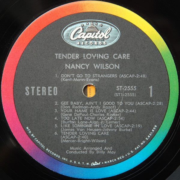 Nancy Wilson - Tender Loving Care - LP