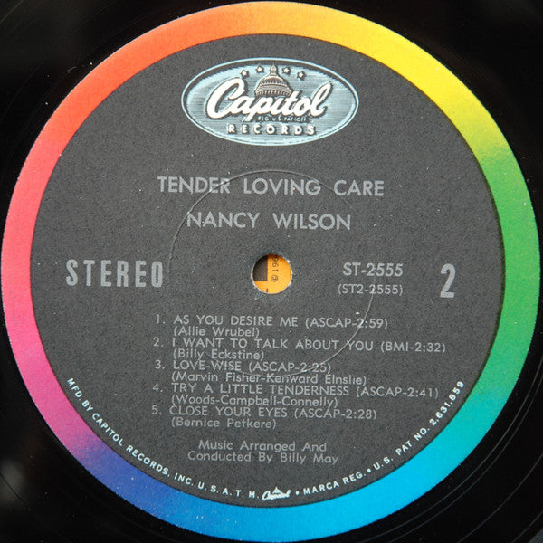 Nancy Wilson - Tender Loving Care - LP
