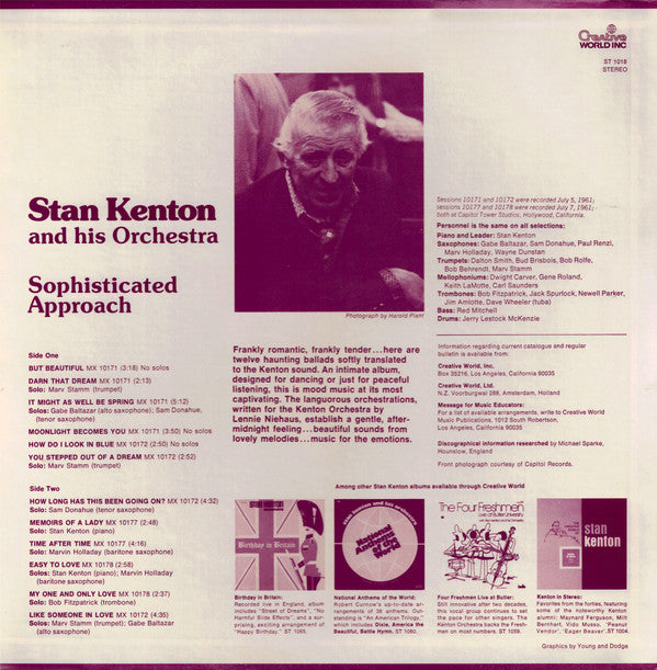 Stan Kenton And His Orchestra - Sophisticated Approach - LP