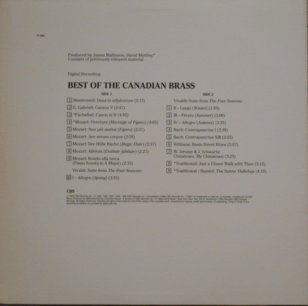 The Canadian Brass - Best Of The Canadian Brass - LP