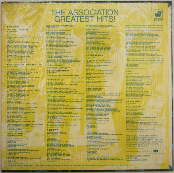 The Association (2) - Greatest Hits! - LP