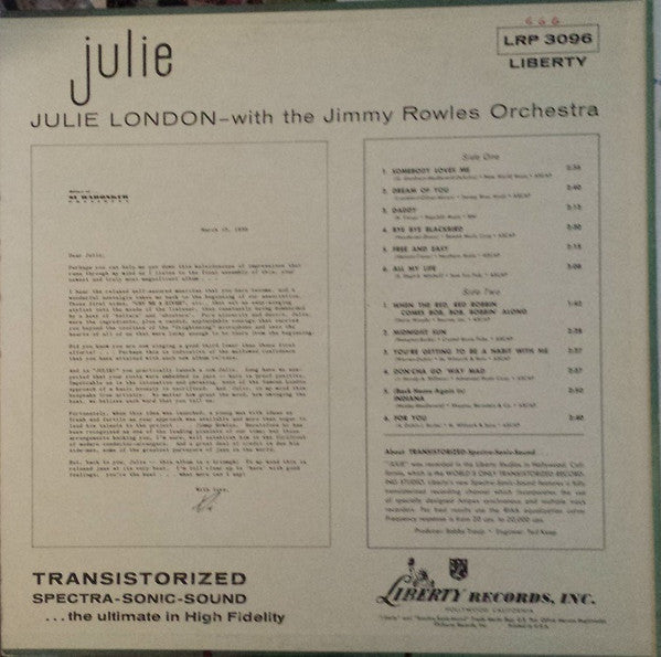 Julie London - Julie - LP
