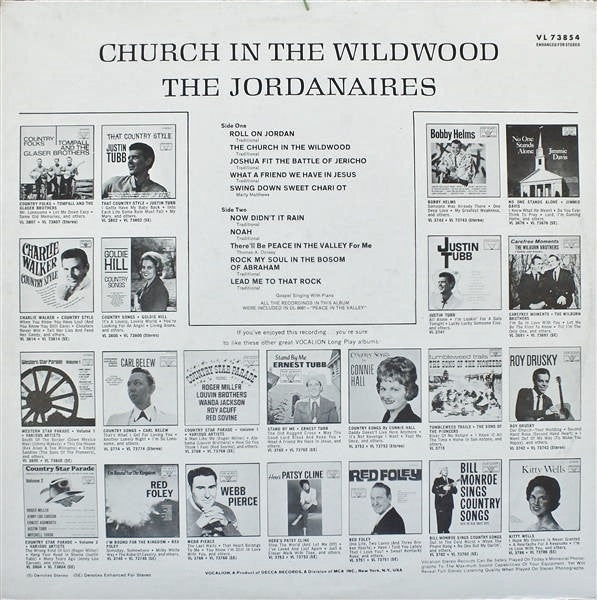 The Jordanaires - Church In The Wildwood - LP