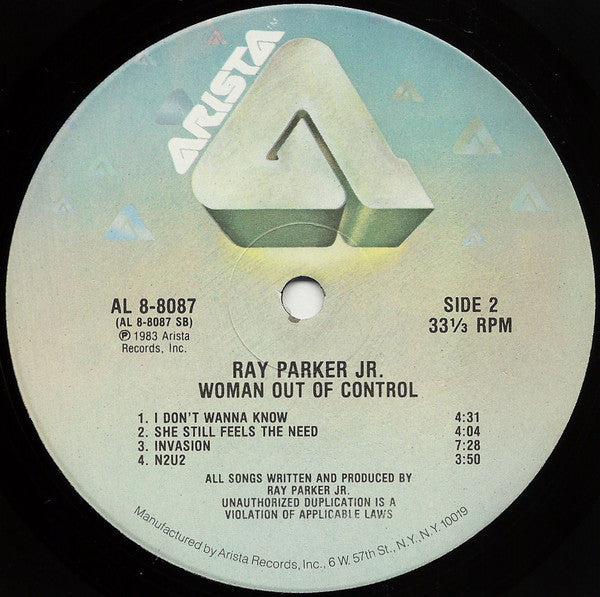 Ray Parker Jr. - Woman Out Of Control - LP