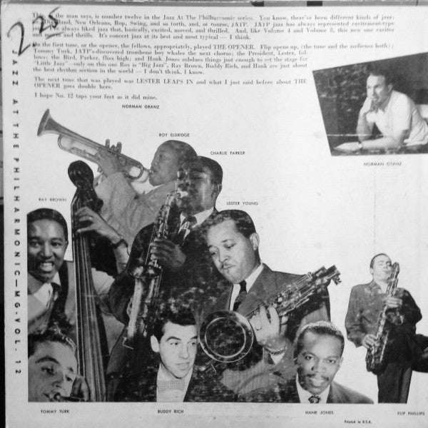 Jazz At The Philharmonic - Norman Granz' Jazz At The Philharmonic Vol. 12 - LP