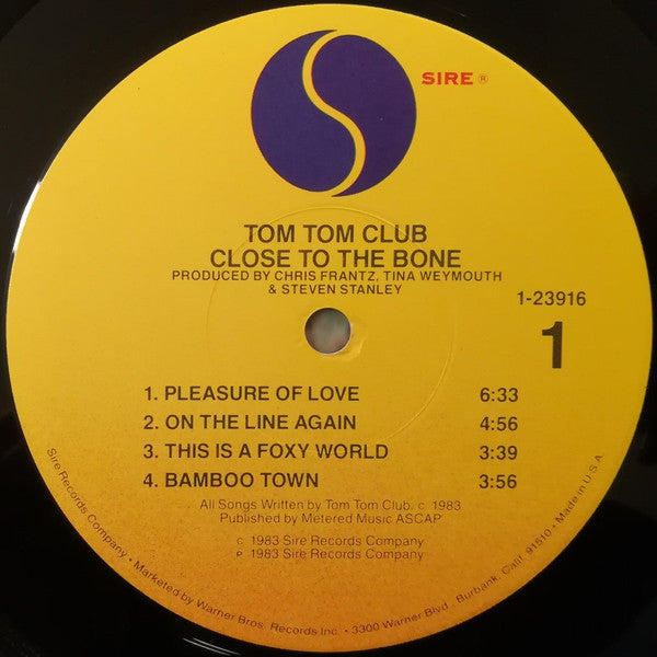 Tom Tom Club - Close To The Bone - LP
