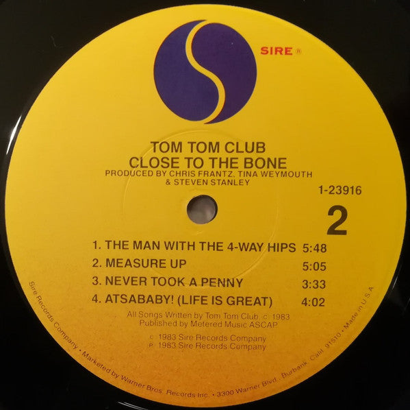 Tom Tom Club - Close To The Bone - LP