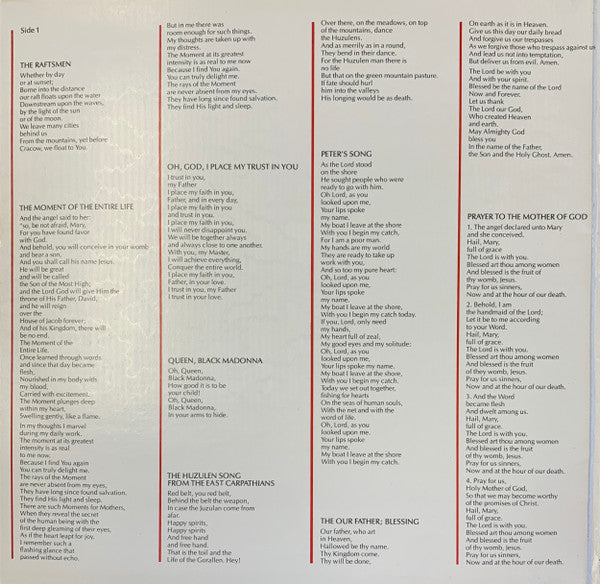 Pope John Paul II* - Sings At The Festival Of Sacrosong - LP