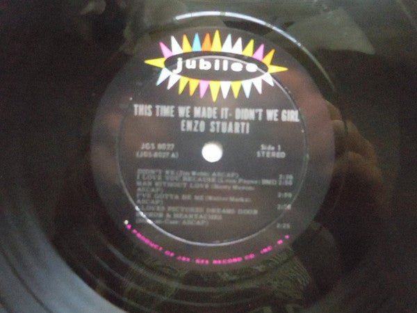 Enzo Stuarti - This Time We Made It - Didn't We Girl - LP