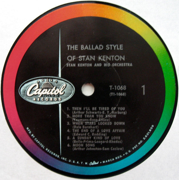 Stan Kenton - The Ballad Style Of Stan Kenton - LP