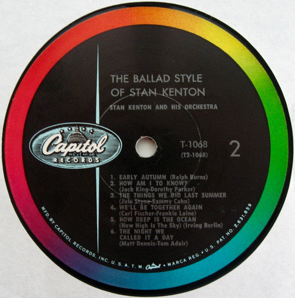 Stan Kenton - The Ballad Style Of Stan Kenton - LP