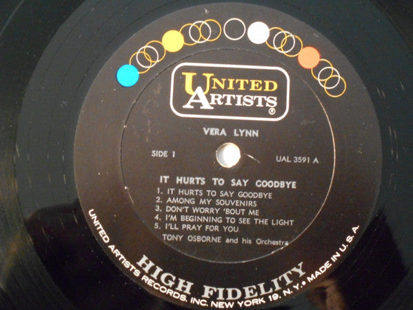 Vera Lynn - It Hurts To Say Goodbye - LP